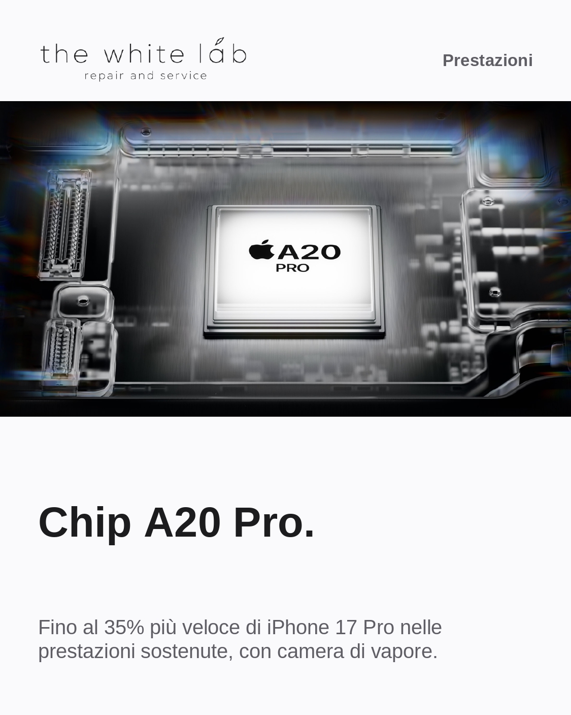 The White Lab, carosello iPhone Duo, grafica 5 del carosello promozionale